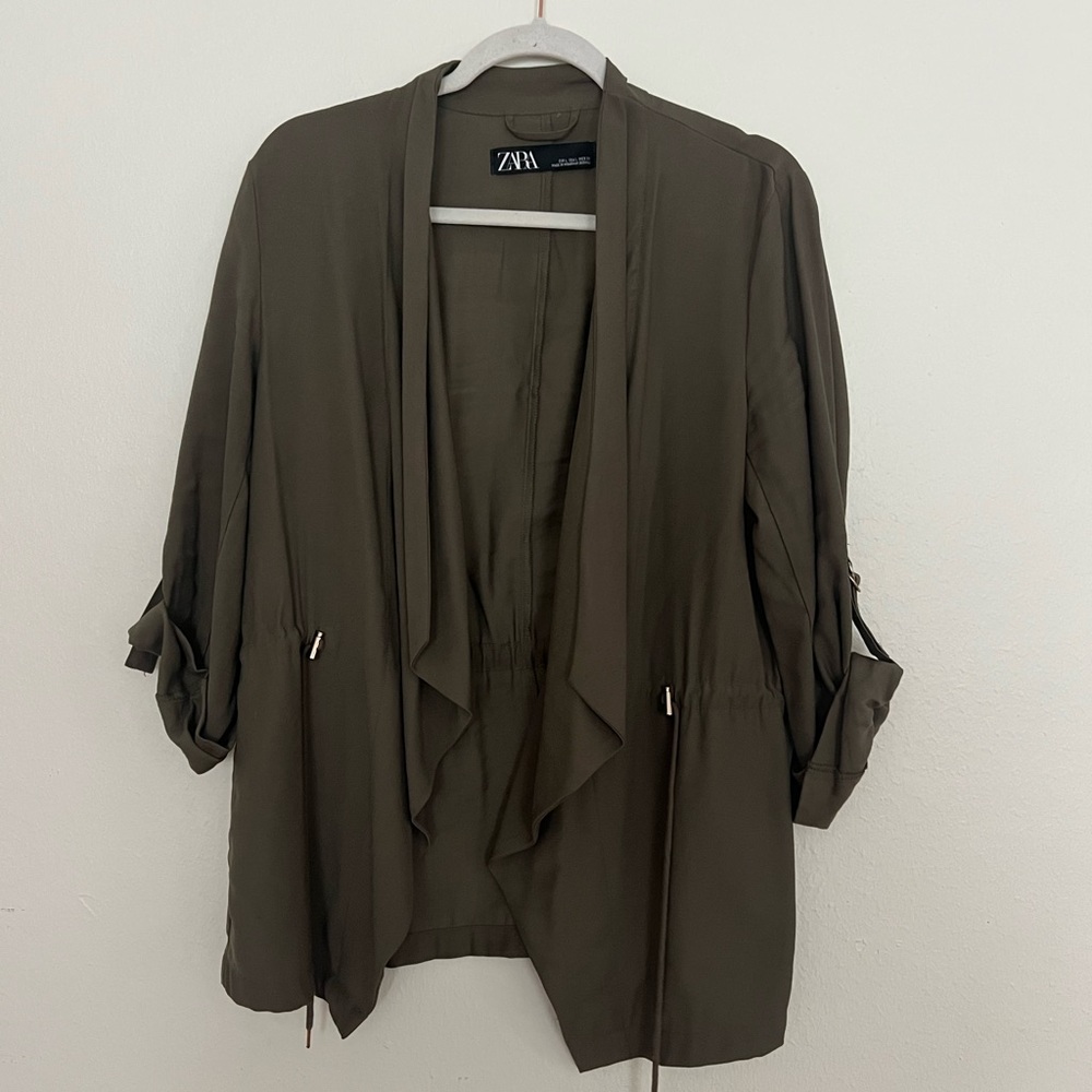 Zara Khaki Utility Jacket